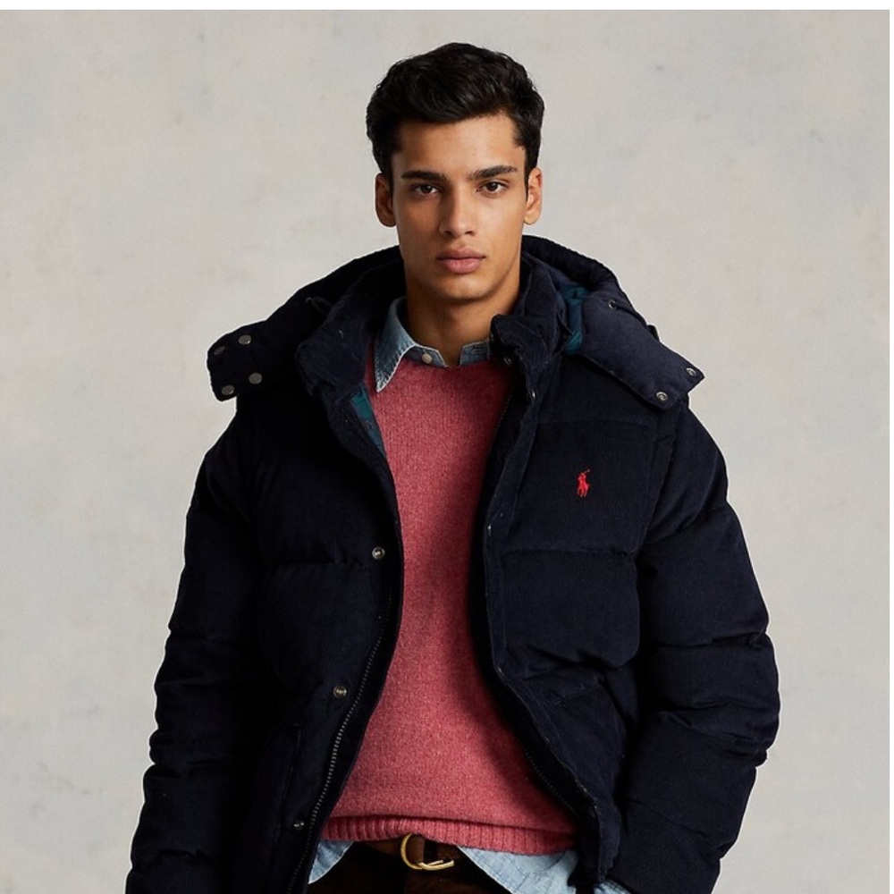 Polo Ralph Lauren Convertible Corduroy Down Jacket